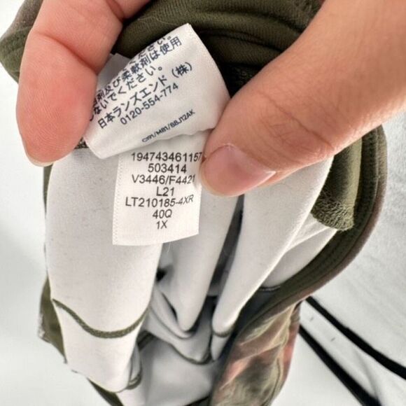 Lands' End Women's Tie Dye High-Rise Slim Flat Front Leggings Multicolor Size 1X - Picture 11 of 14